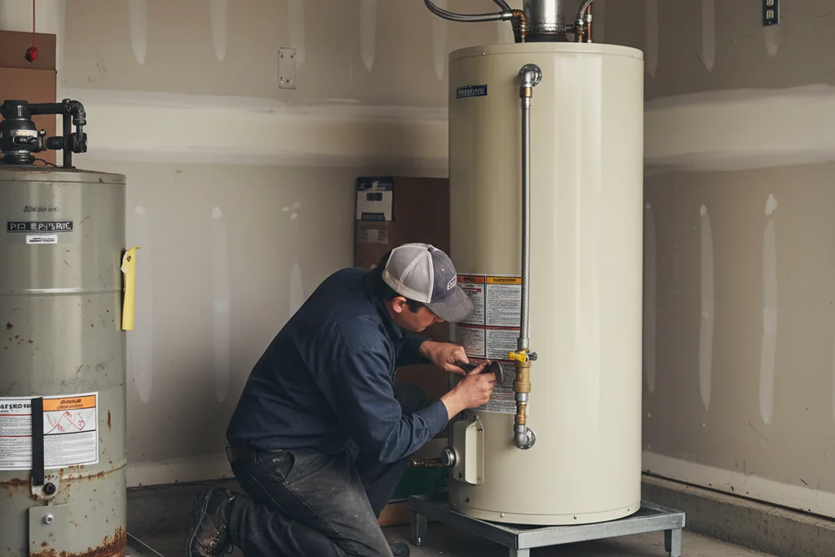 Water heater and shutoff valve replacement in Dillon